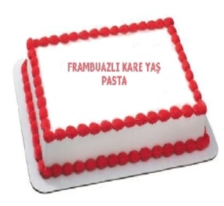 45 Kişilik Frambuazlı Yaş Pasta pasta