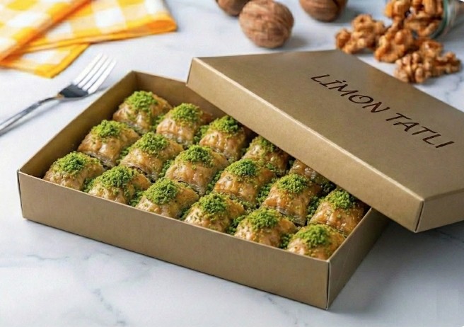 Hijyenik Üretim 1 kg Fıstıklı Baklava pasta