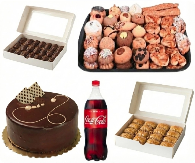 Hijyenik Üretim 5'li Cevizli Menü pasta