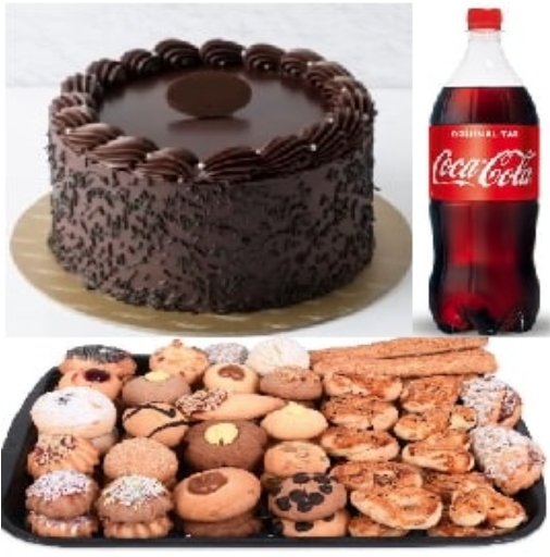 Kare Dikdörtgen Çikolatalı Yaş Pasta 9-10 Kişilik Menü pasta