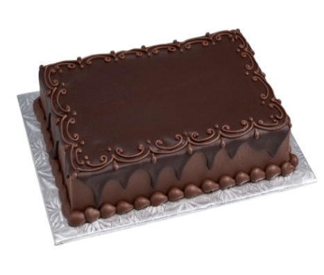 Özel Yapım 30 Kişilik Kare Dikdörtgen Çikolatalı Pasta pasta