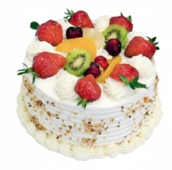 Zengin İçerikli Gurme 6-9 Kişilik Karışık Meyveli Yaş pasta